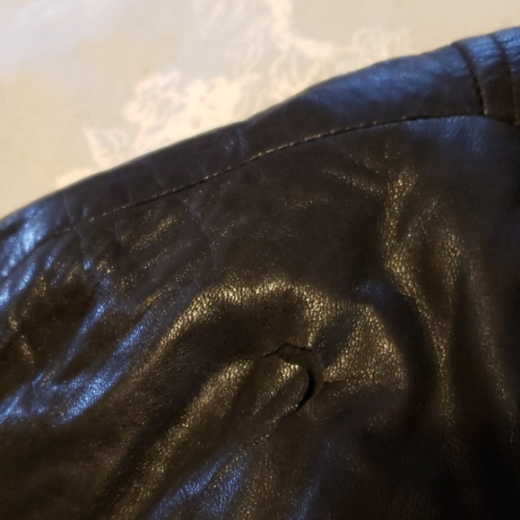 Vintage long women's leather coat - Picture 6 of 6